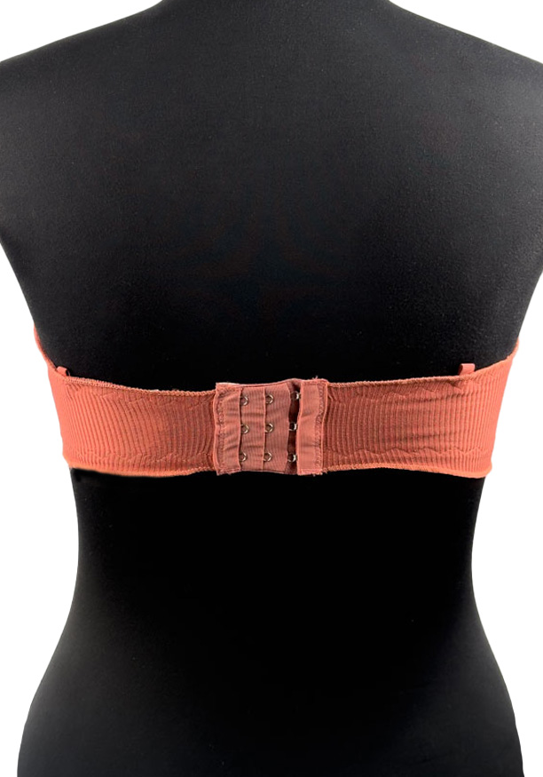 STRAPLESS MAROON TUBE BRA